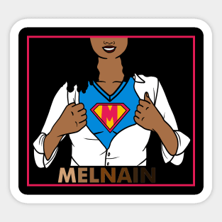 Afro African Woman, Melanin Superhero Sticker